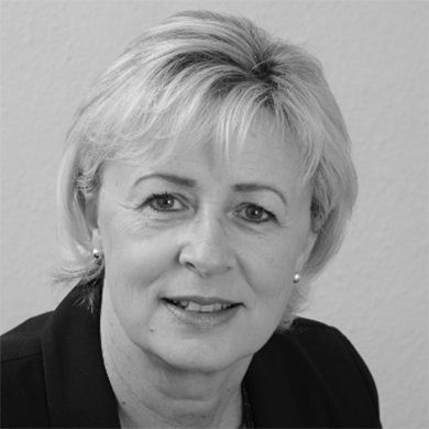 Black and white photo of Sharon